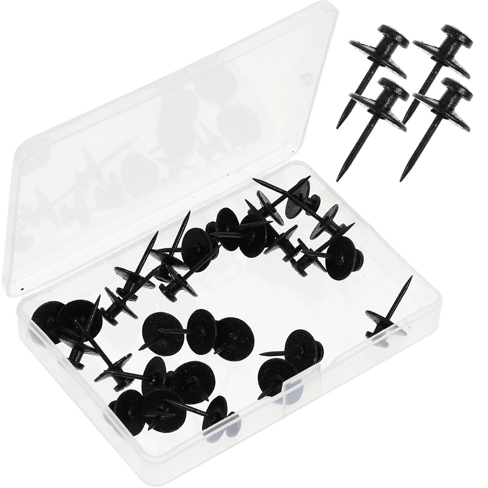 

30 Pcs Metal Double-ended Pushpin Trim Thumbtacks Wall Stud Bulletin Board Flat Head Pushpins Cute Cork Decorations Decorative