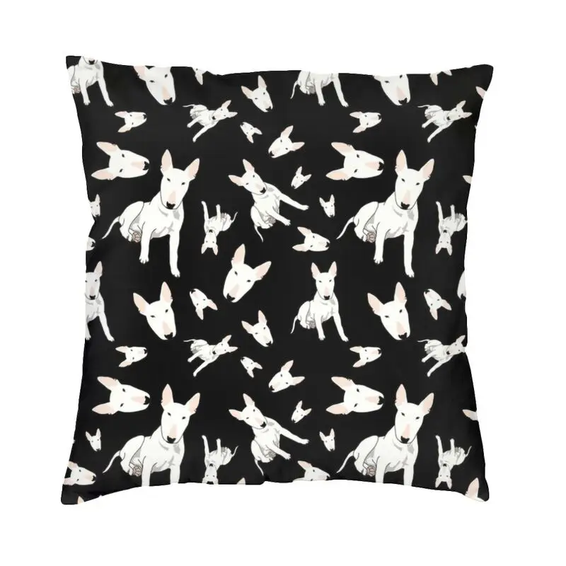 

David Bull Terrier Dog Throw Pillow Case 66*66cm Sofa Animal Nordic Cushion Cover Soft Pillowcover Double-sided Printing
