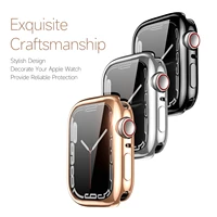 protecting cover for apple watch 45mm 41mm 38mm 42mm 40mm 44mm soft tpu bumper protective case frame for iwatch se 7 6 5 4 321