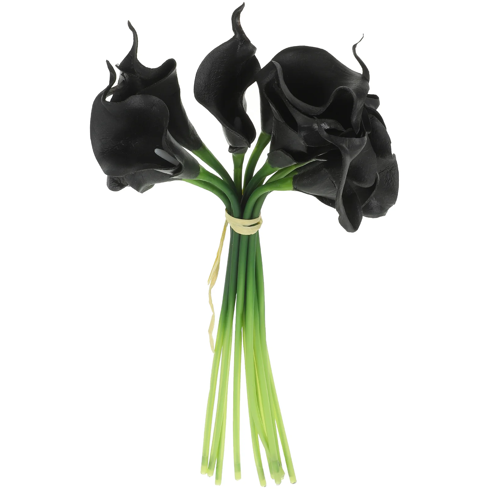 

10 Pcs Artificial Bouquet Decor Indoor Flower Home Decors Black Flowers Layout Plastic Faux