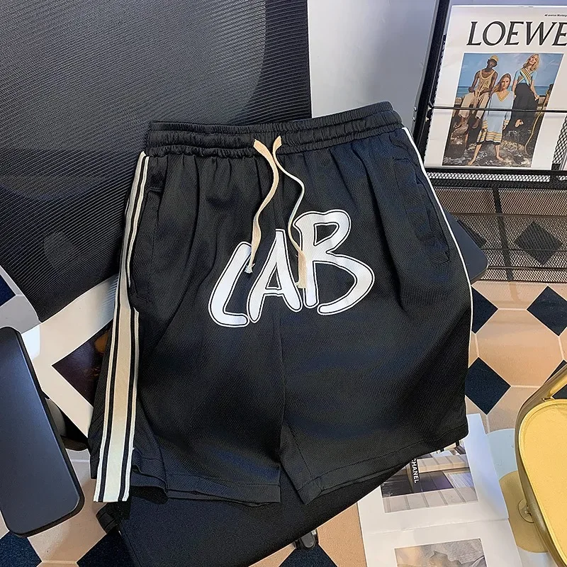 Повседневные мужские летние свободные универсальные брюки в стиле High-street с