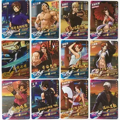 Фото Коллекционные карты The King of Fighters: редкие AR-карты, боевые UR-карты с золотой фольгой, карты Kyo Kusanagi, Iori Yagami, SSR-карты с блестящей фольгой. №4