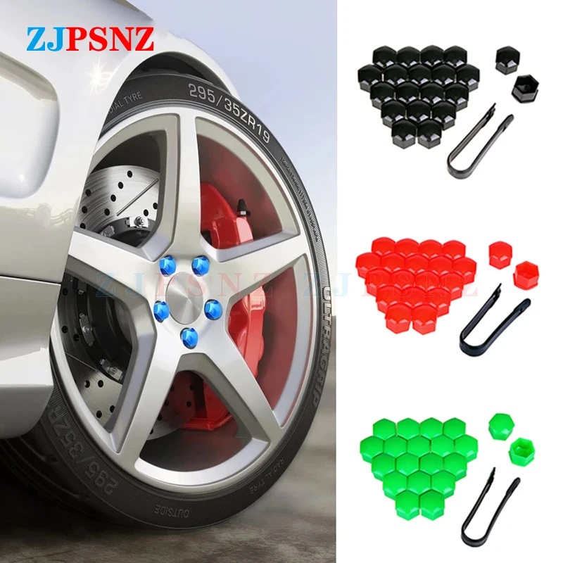 

20Pcs Car Wheel Nut Cap Protection Cover Cap 17mm 19mm 21mm Anti-Rust Auto Hub Screw Cover Car Tyre Nut Bolt Exterior Decoration