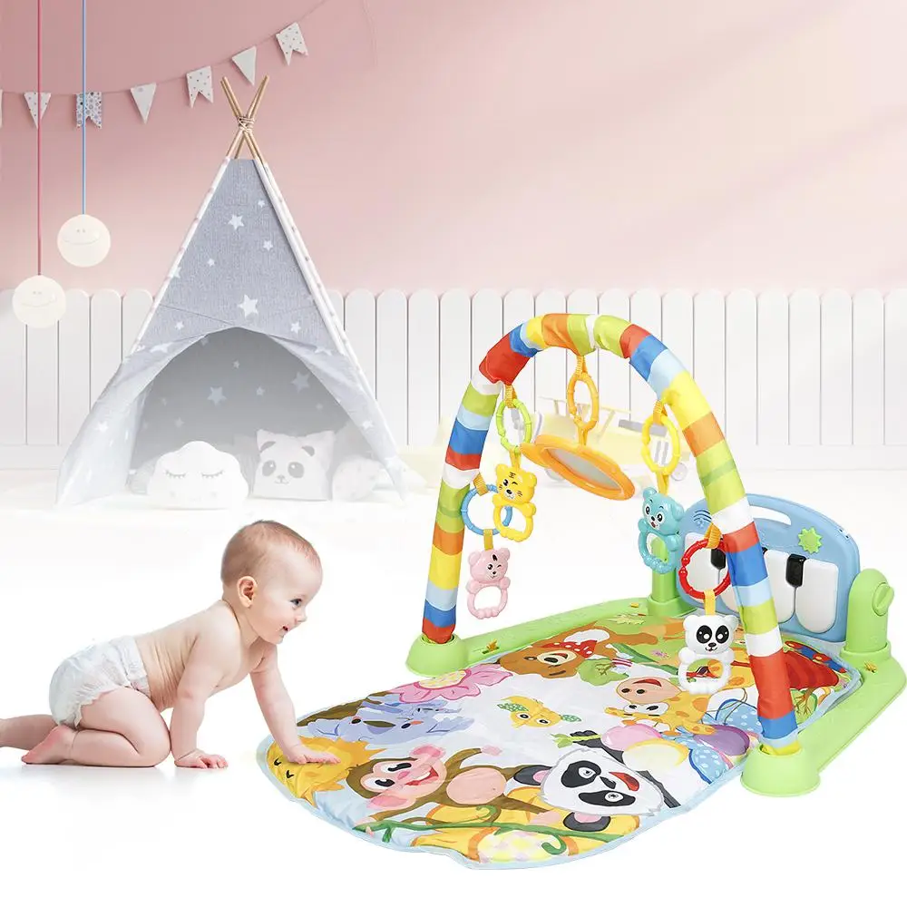 

Baby Music Rack Play Mat Puzzle Carpet With Piano Keyboard Kids Infant Playmat Gym Crawling Activity Rug Toy For 0-12 Months HWC