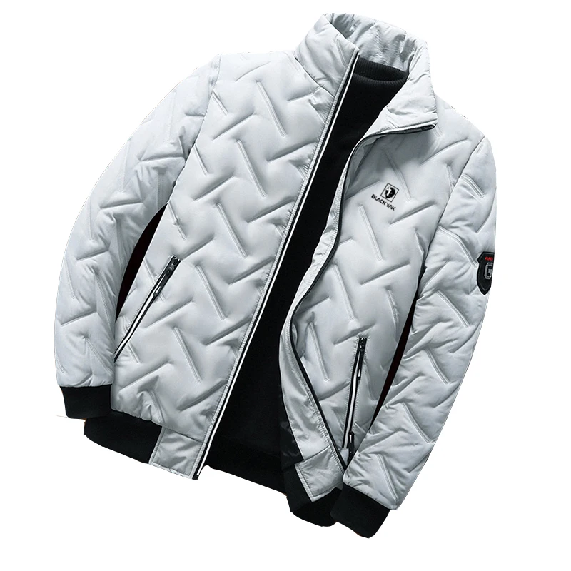BLACKYAK Winter Jacket Men Cotton Padded Jacket Korean Fashion Streetwear Casual Jacket Men Fashion Clothing Stand Collar Coats