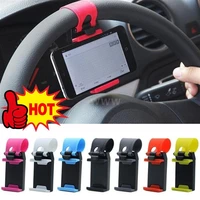 phone car holder steering wheel phone clip mount holder universal auto gps stand bracket for iphone samsung