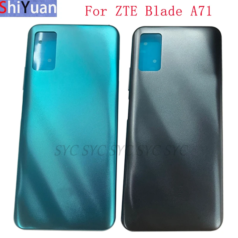 Задняя крышка батарейного отсека, задняя панель, корпус телефона для ZTE Blade A71 A7030, Крышка батарейного отсека с логотипом, запасные части