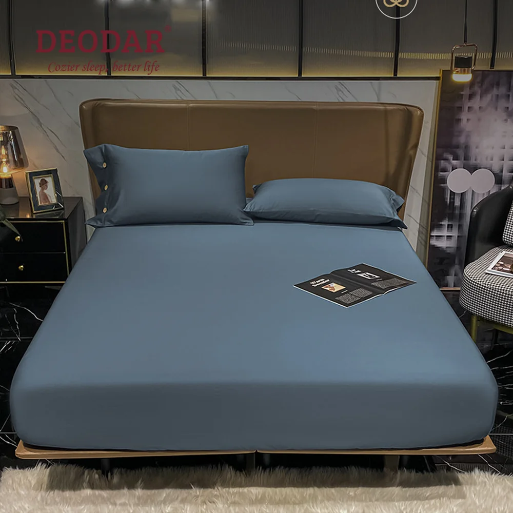 

Deodar Luxurious Class A Fabric Fitted Sheet Mattress Cover Pure Cotton Skin-friendly Bed Cover for Children Baby Sensitive Skin
