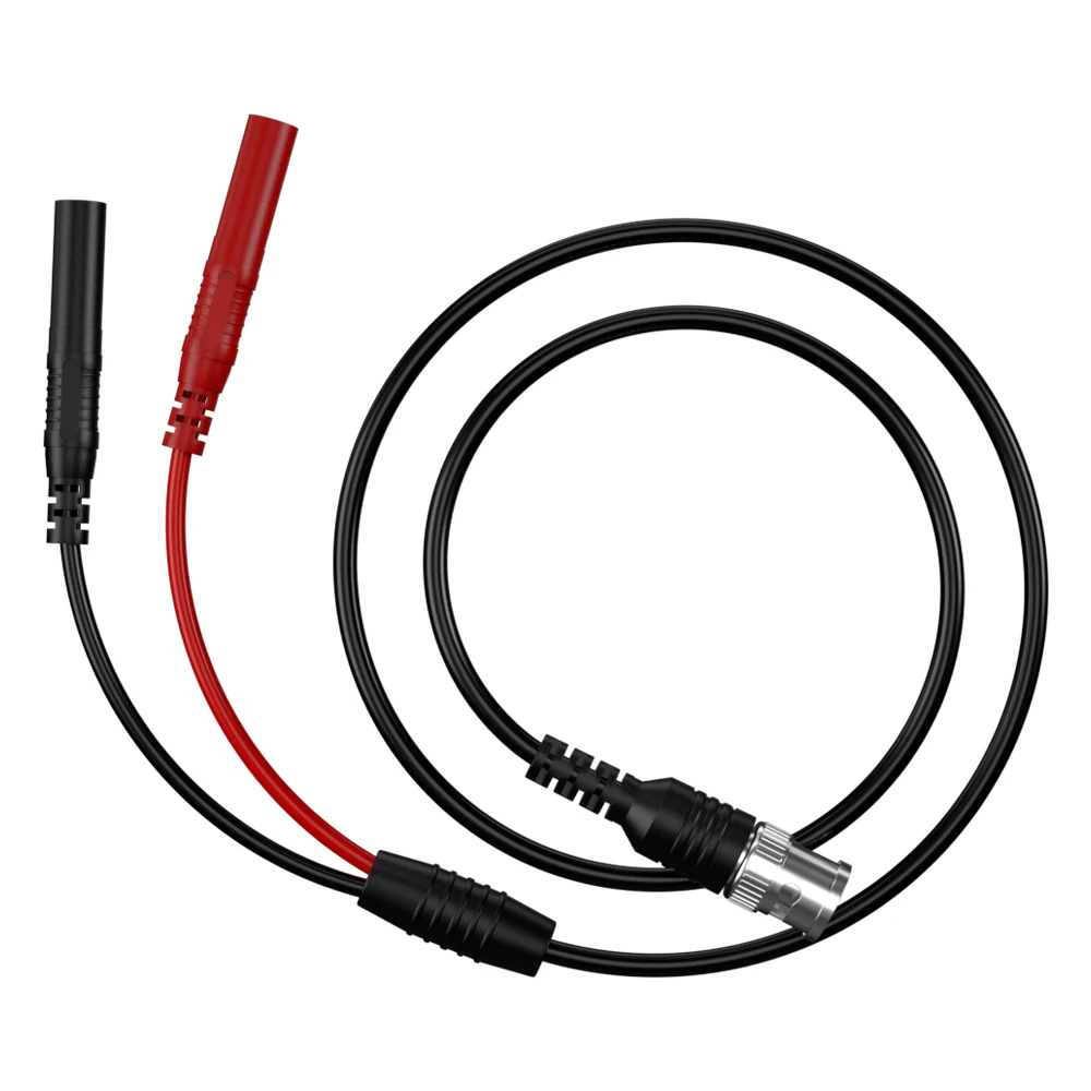 

QSS 100 см изолированный BNC штекер к двойному тестовому крюку зажим низкие потери коаксиальный кабель тестовый разъем для осциллографа Q.70048