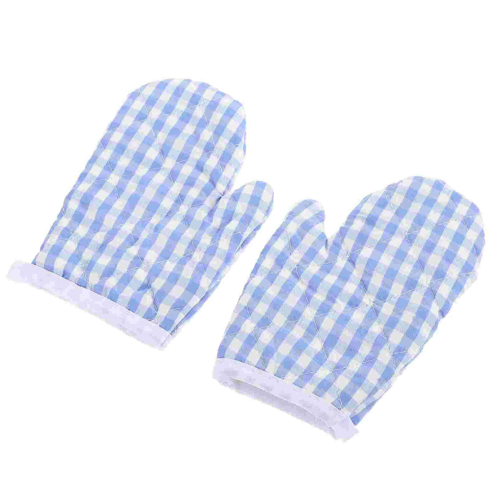 

Gloves Oven Mitts Kids Kitchen Baking Microwave Heat Cooking Resistant Children Mittensglove Grilling Child Barbecue Anti Bbq