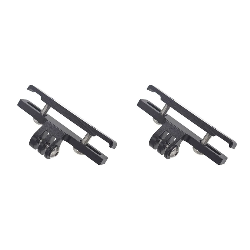 

2Pcs Bicycle Saddle Rail Mount Pannier Rack Clamp for GoPro Hero 6/5/4/3 Campark Crosstour and Other Action Camera