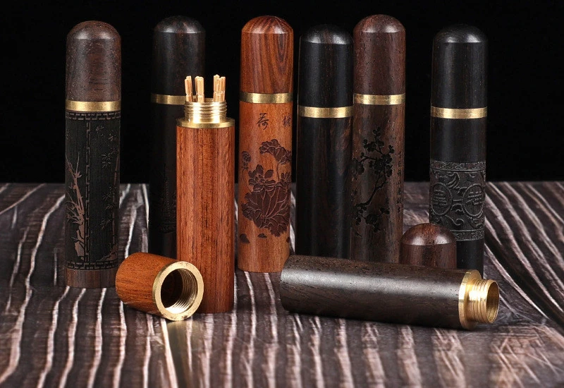 

Креативный портативный деревянный держатель для зубочисток, держатель для рукоделия, диспенсер для ватных палочек с иглой для хранения