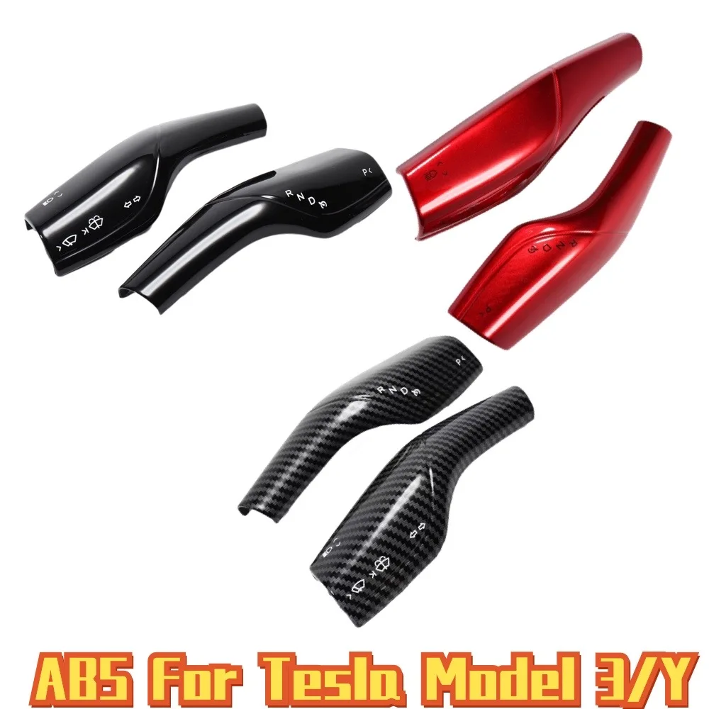 

For Tesla Model 3 Model Y Interior Remodel Patch model3 2022-2023 Car ABS Column Shift Protection Cover Shifter knob cover