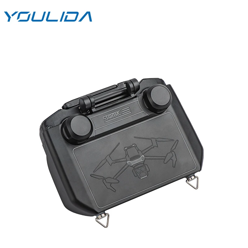 Фото Защитный чехол-козырек 2-в-1 для джойстика и экрана пульта DJI RC Pro: антибликовый экран, защитная накладка на стик, аксессуары для дронов №1