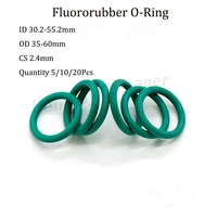 51020 pcs cs 2 4mm fluororubber o ring id 30 2 55 2mm good elasticity temperature resistance wear resistant oil resistant