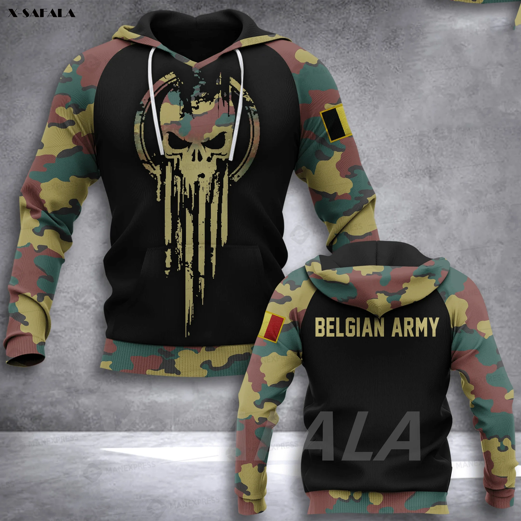 

Skull Bulgari Army Veteran Flag 3D Printed Hoodie Man Female Zipper Pullover Sweatshirt Hooded Jersey Streetwear Tracksuits