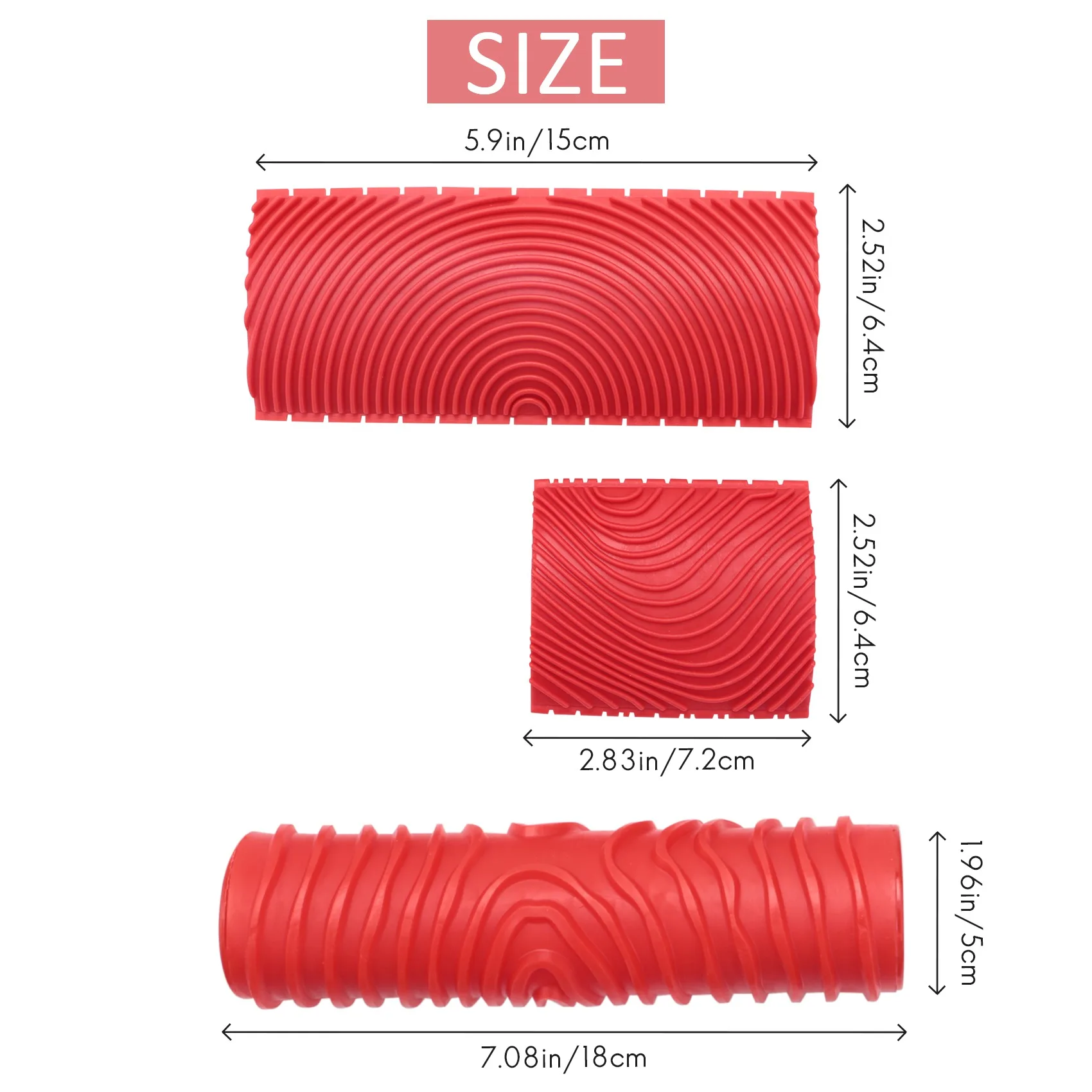 7-дюймовый роликовый Рисунок Empaistic + 2 шт. инструмента для рисования по дереву