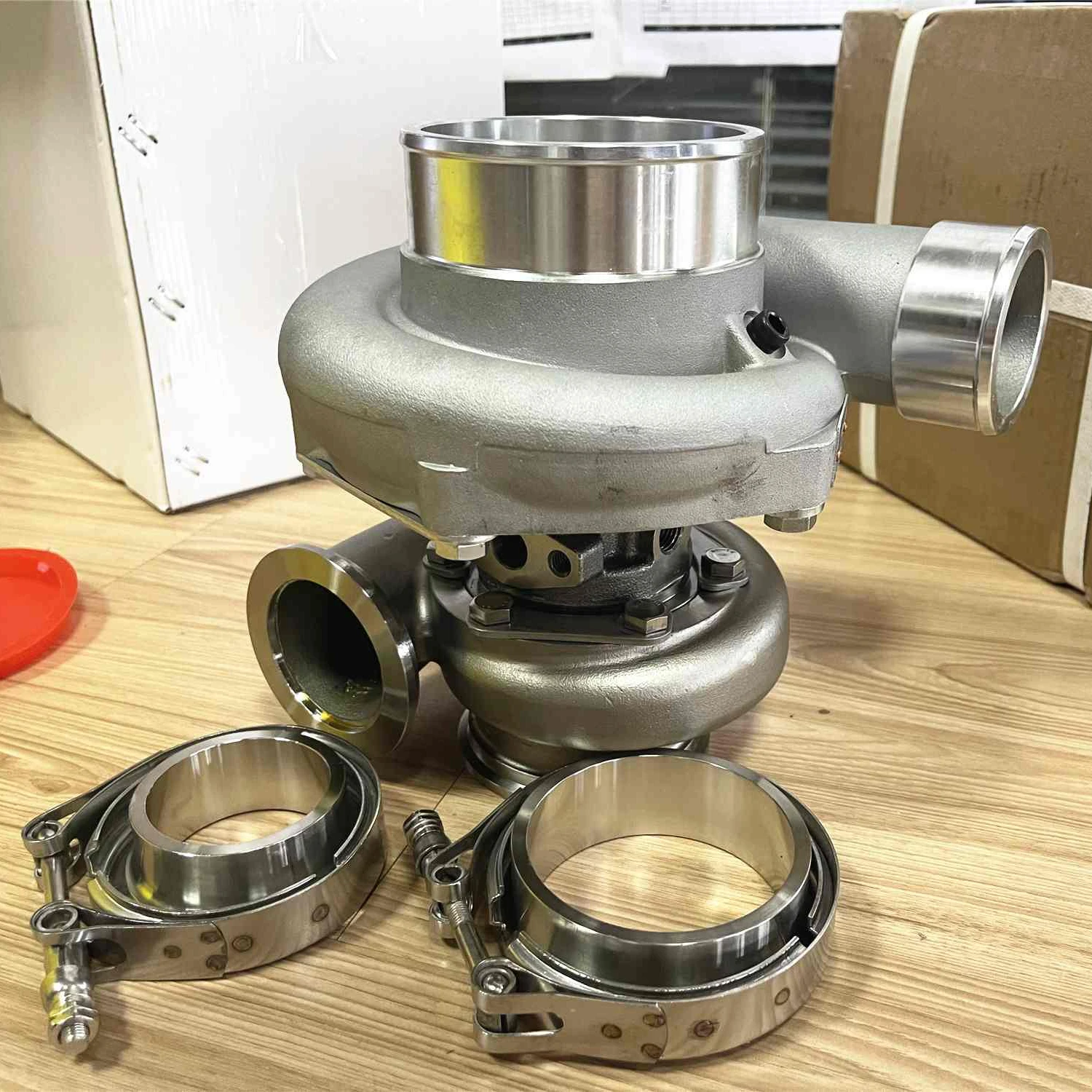 Фото GTX35 GTX35R GTX3582R Gen2 Турбина A/R.82 V-диапазонный корпус Шарикоподшипник Турбокомпрессор №2