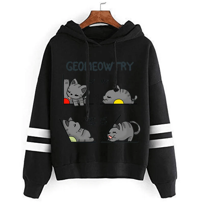 

Cat Print Hoodied Fashion Ladies Hooded Man Sweatshirts Autumn Winter Long Sleeve Casual Unisex Clothes Tops Cat Print Hoodied