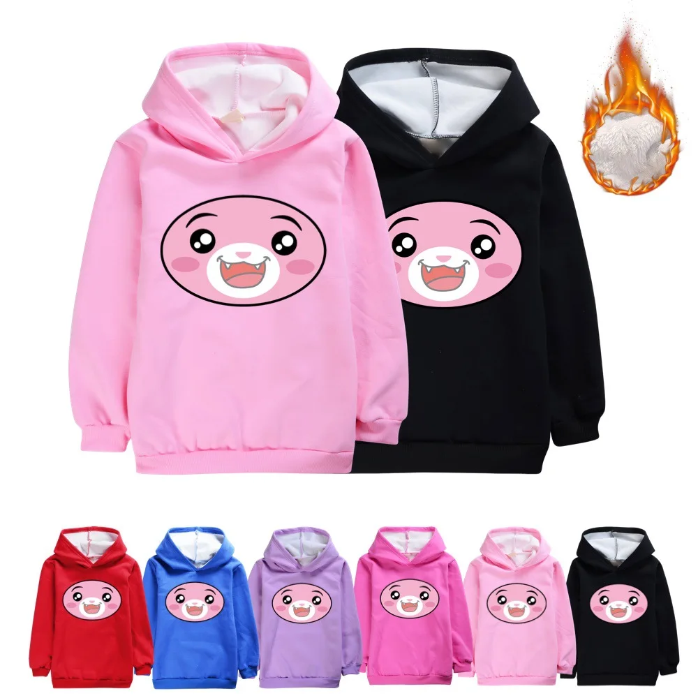 

LANKYBOX зимние осенние толстовки, пуловеры, детская одежда для мальчиков и девочек, Детские утепленные флисовые толстовки, свитшот, Детская ве...