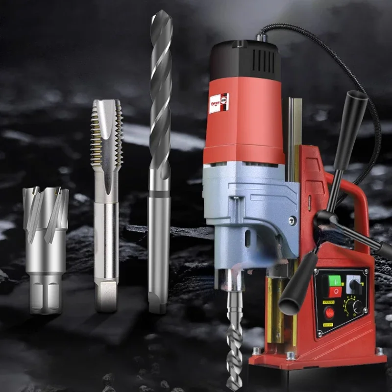 Электрический магнитный сверлильный станок 1350 Вт 16 мм 11500N Mag Настольная буровая