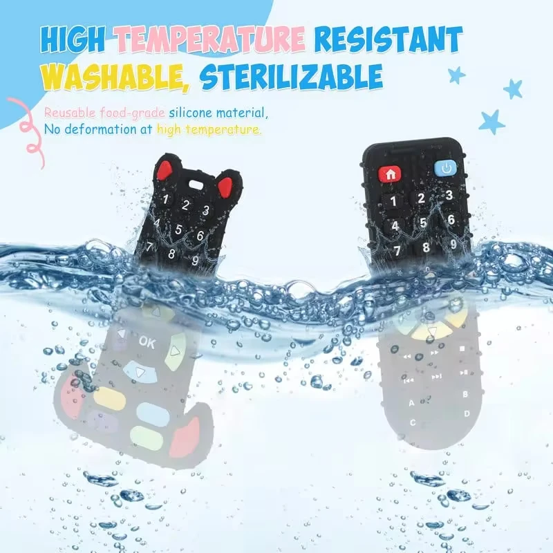 Силиконовая игрушка для прорезывания зубов 0-12 месяцев цвет в ассортименте