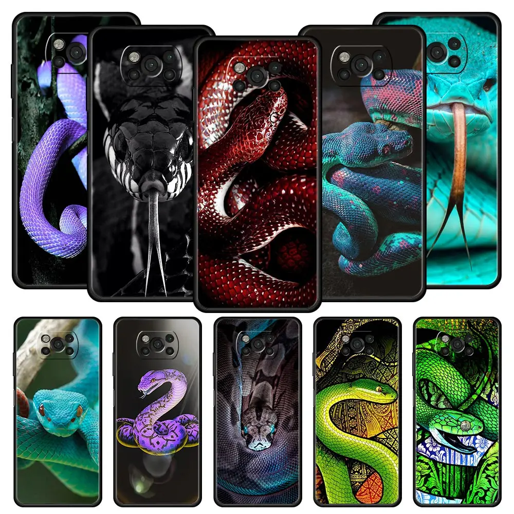 

Роскошный чехол GG snake для телефона Xiaomi Poco X3 NFC F3 M3 M4 Mi Note 10 12 11 Ultra 11T Pro 10T Lite 5G 9T 11i 11X, мягкая задняя крышка