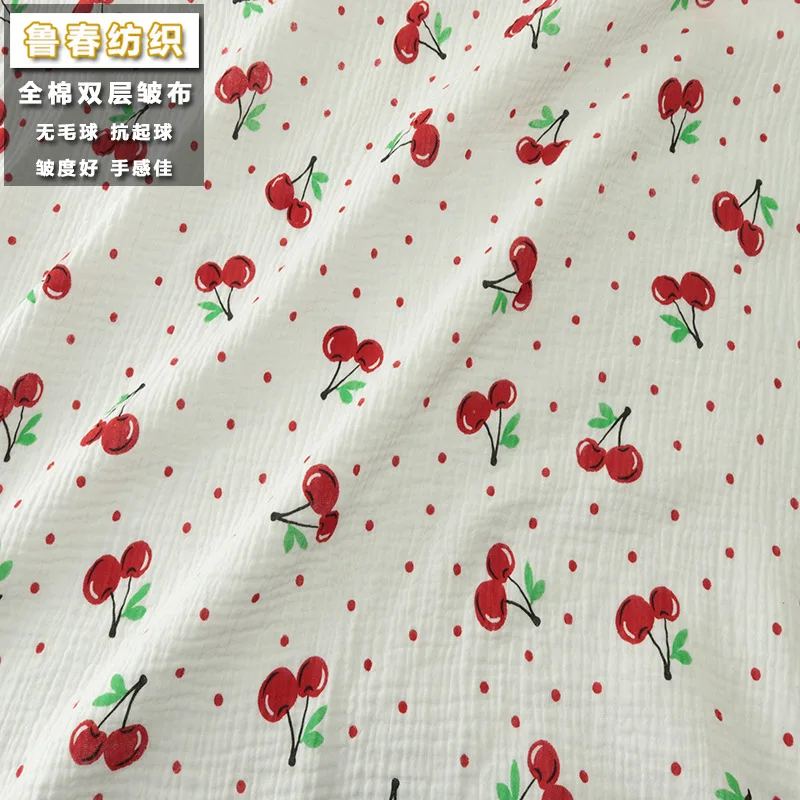 

2022 New Double-layer Cotton Gauze, Crepe Cloth, Seersucker, Month Pajamas and Mosquito-proof Pants Fabric