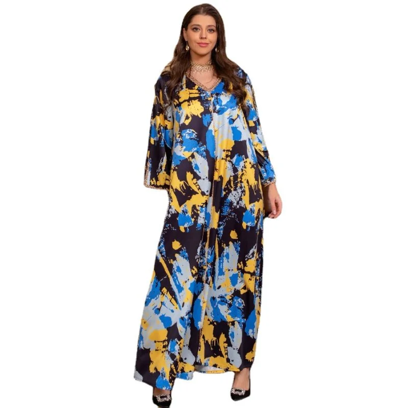 African Dresses For Women Abaya Elegant Dashiki Spring Summer Maxi Dress Ladies Traditional African Clothing Fairy Dreaes