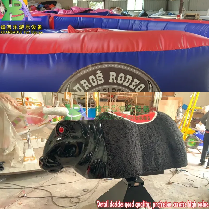 Надувные спортивные матрасы Rodeo Bull/buking Bronco для игровых площадок с флагом США |