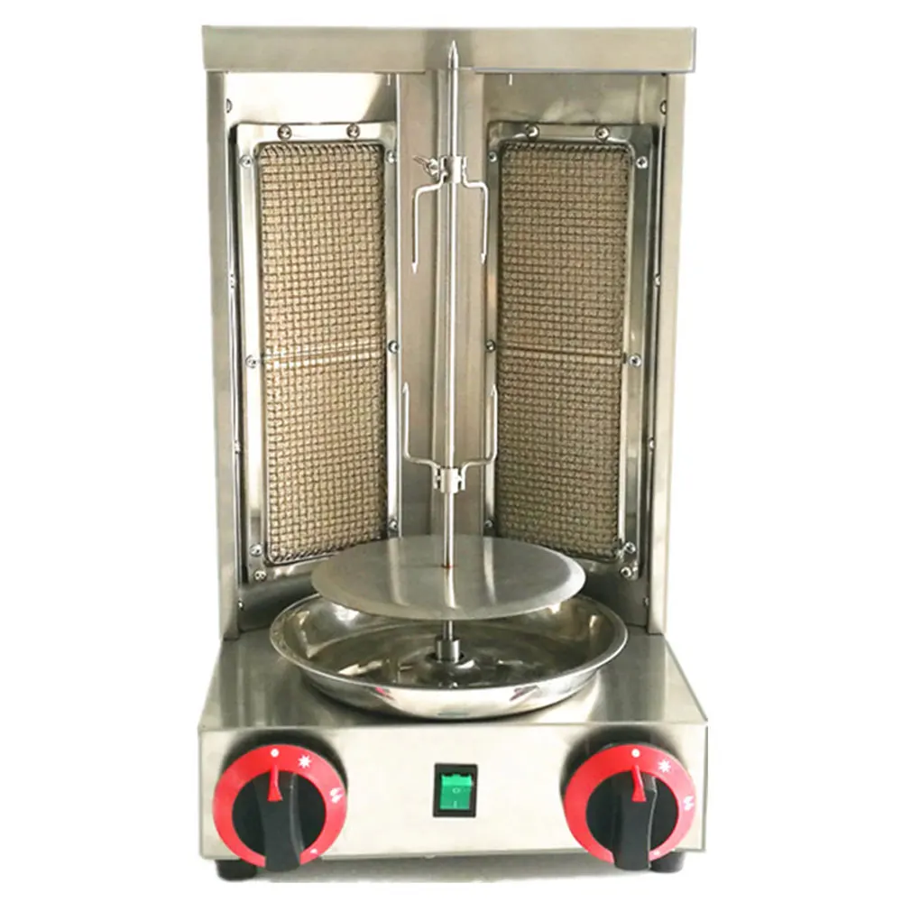 Коммерческий газовый гриль для барбекю шампуры автоматическая машина вращения