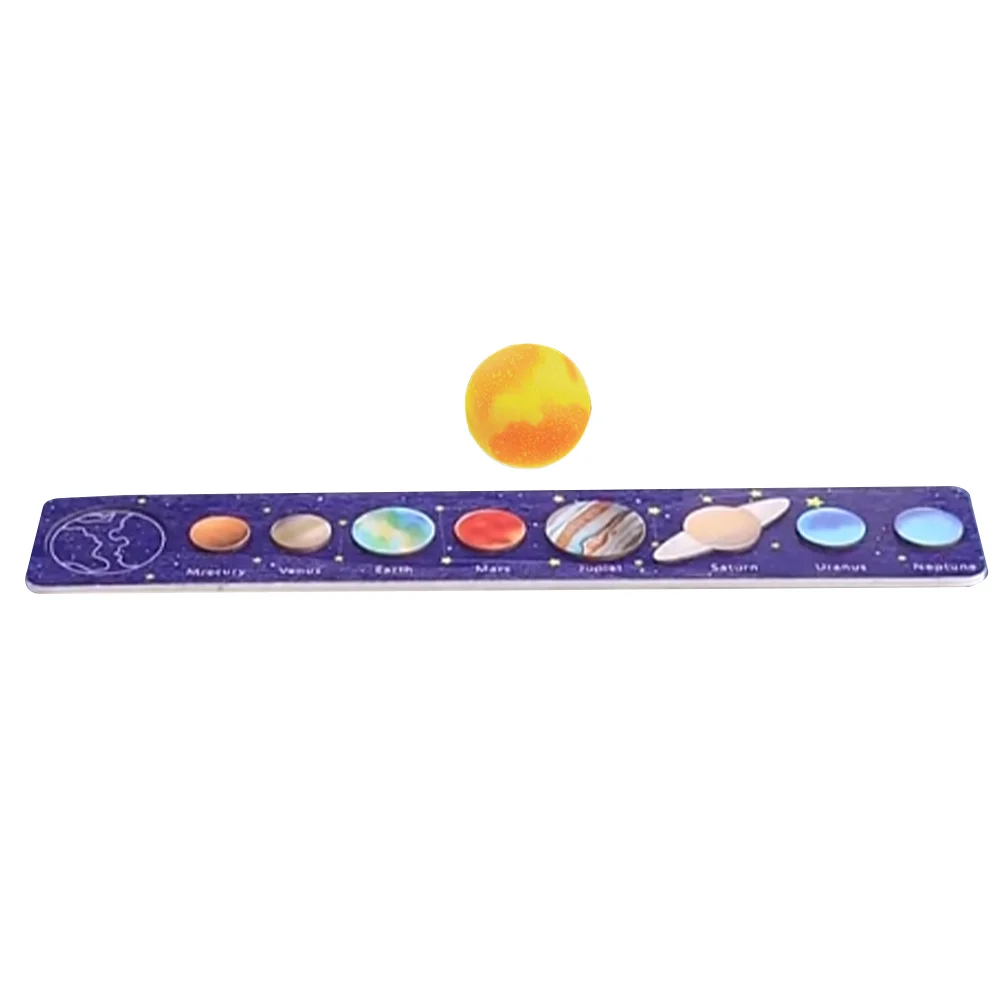 

Деревянная солнечная система Монтессори, головоломки планеты, научная познавательная игра, головоломки для детей, обучающие игрушки