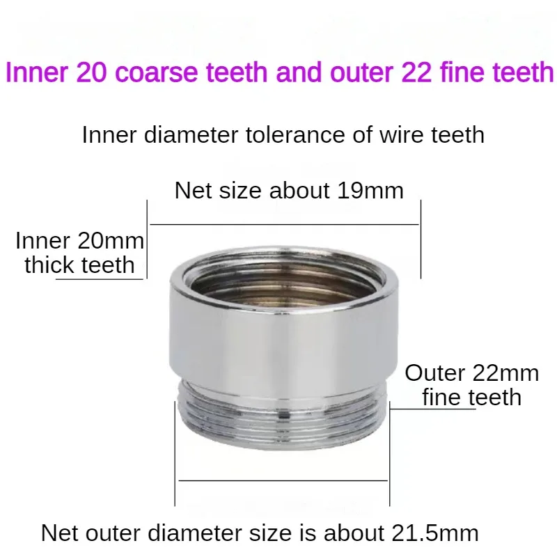 

Соединитель для крана из нержавеющей стали M22-M20-M18-M1/2