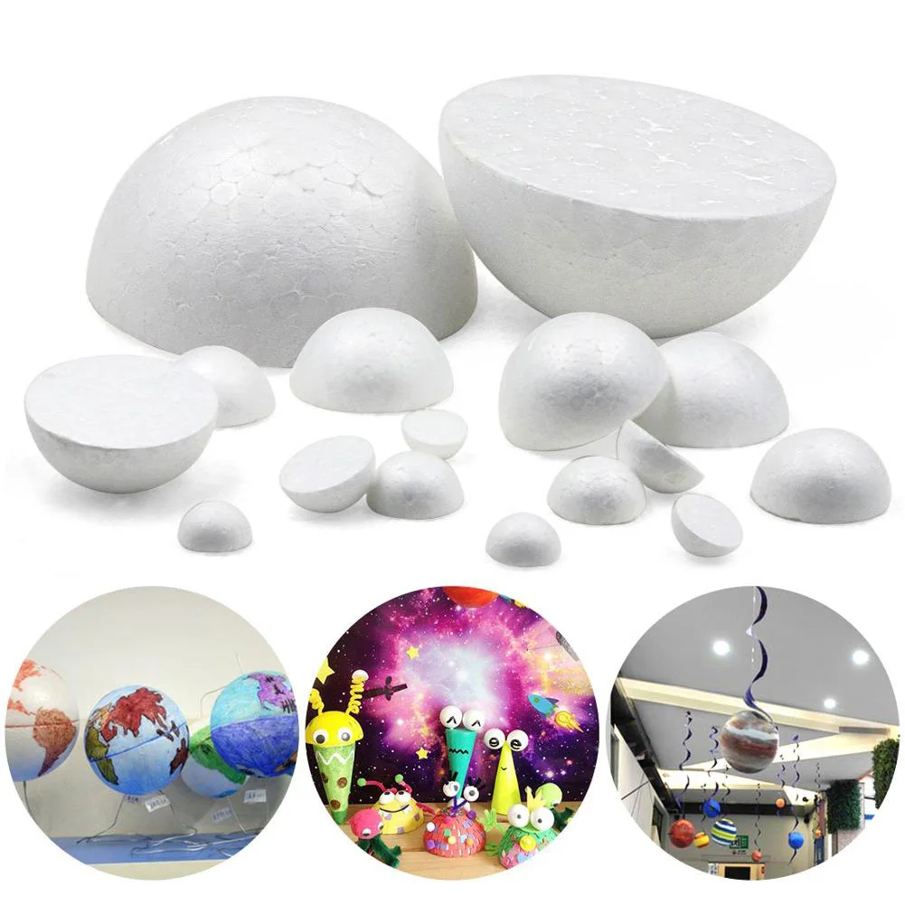 

Foam Halfsphere DIY Painting Crafts Mini Christmas Tree Hanging Ornaments Materials Kids Toys Xmas Merry Party Holiday Decor