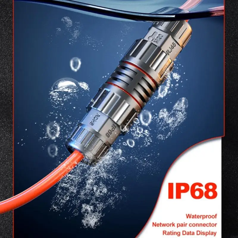 G6DD RJ45 водонепроницаемый разъем IP68 Ethernet Неразрушающий