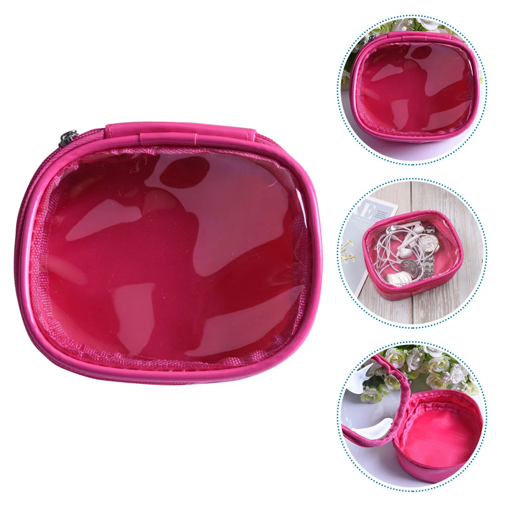 

Clear Zipper Pouch Toiletry Carrying Bag Pouch Zipper Cosmetics Wash Large Organizer Travel