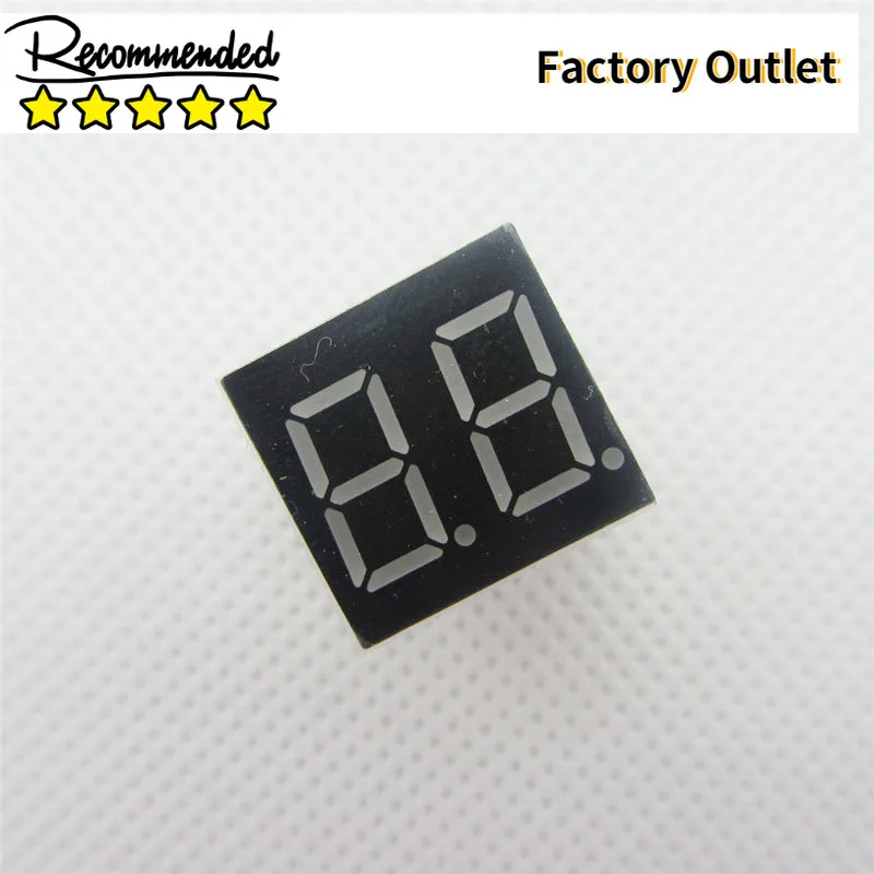 

Big Sale!!! 10pcs 2bit 2 bit Common Anode Positive Digital Tube 0.36" 0.36in. Red LED Display 7 Segment Digit 7 Segment