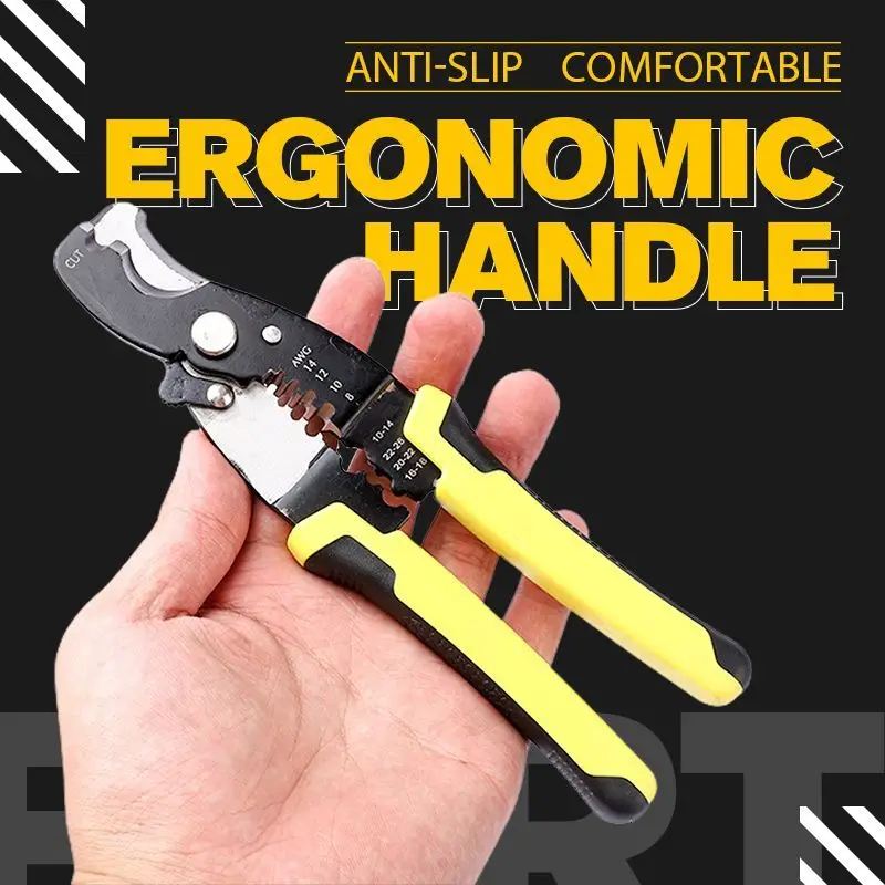 

4 In 1 Wire Stripper Multifunctional Wire Cutting Pliers Crimper Cable Cutter Electrician Crimping PliersTerminal Stripping Tool