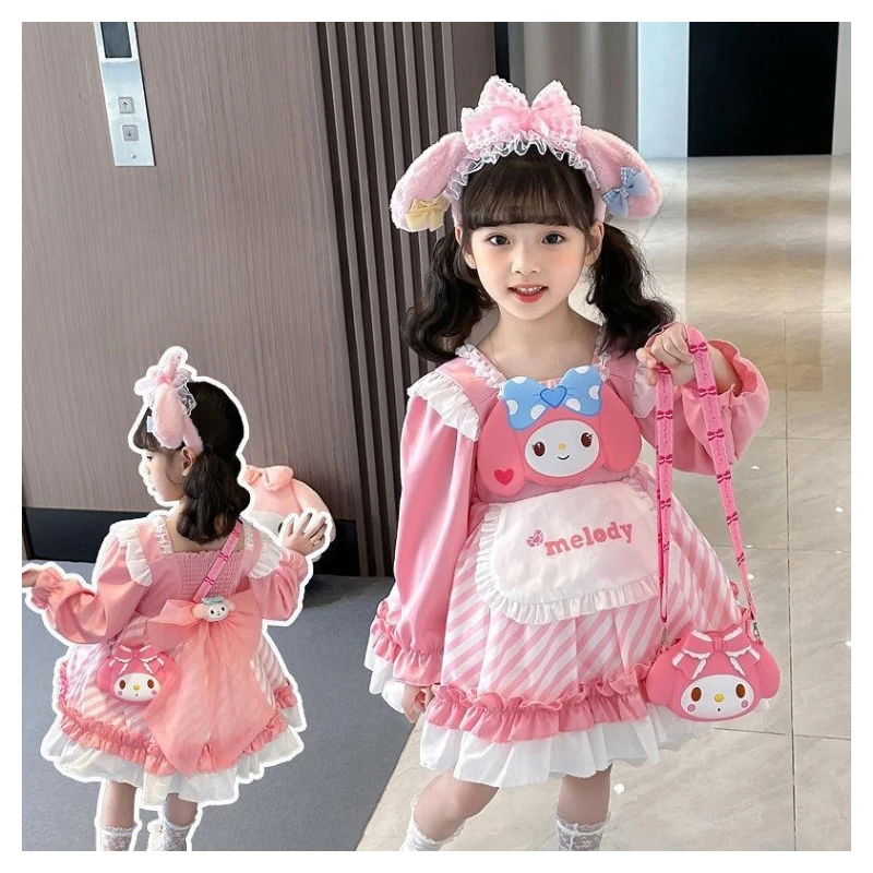 

Платье принцессы Sanrios с длинным рукавом для девочки «Моя Мелодия»