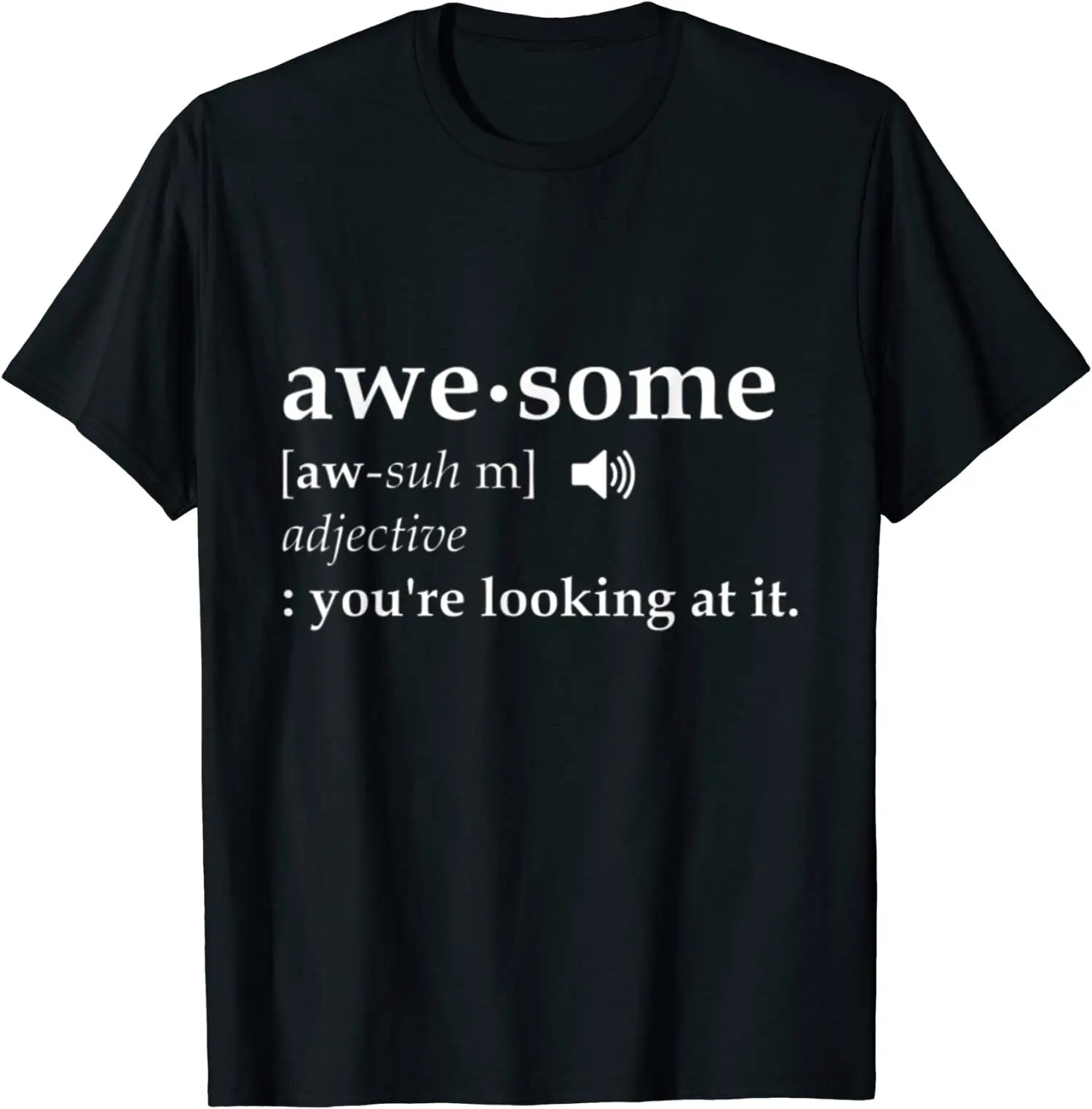 

Awesome Definition Im Awesome Funny Design O-Neck Cotton T Shirt Men Casual Short Sleeve Tees Tops Harajuku Streetwear