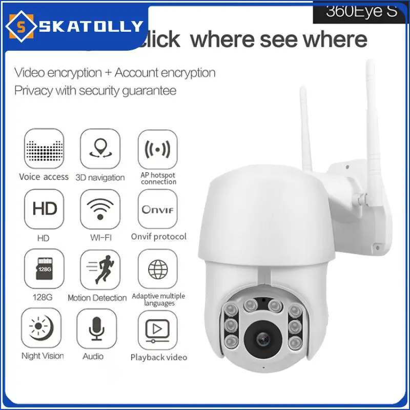 

IP Camera WiFi 2MP 1080P Wireless PTZ Speed Dome CCTV IR Onvif Camera Outdoor Security Surveillance Outdoor Camera