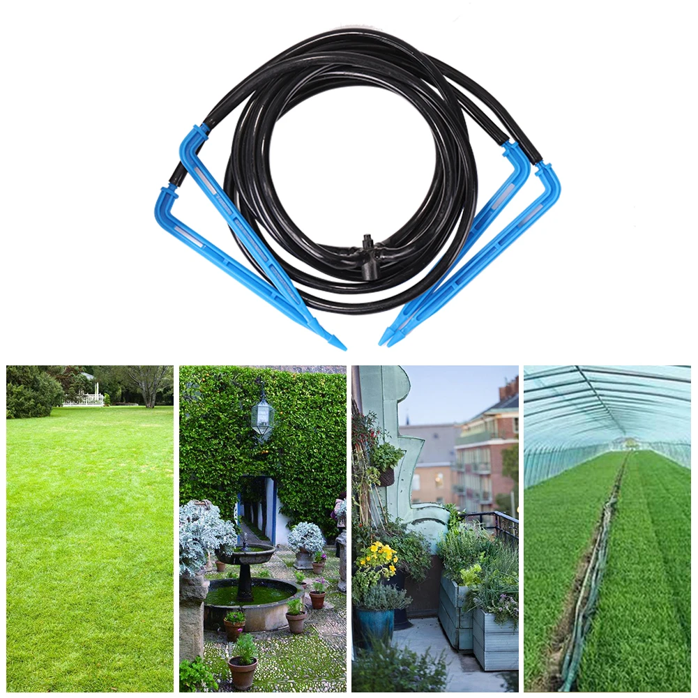 

4-Way Automatic Drip Irrigation Watering Flow Dripper for Garden Greenhouse Plant Flower Auto Waterer Tools