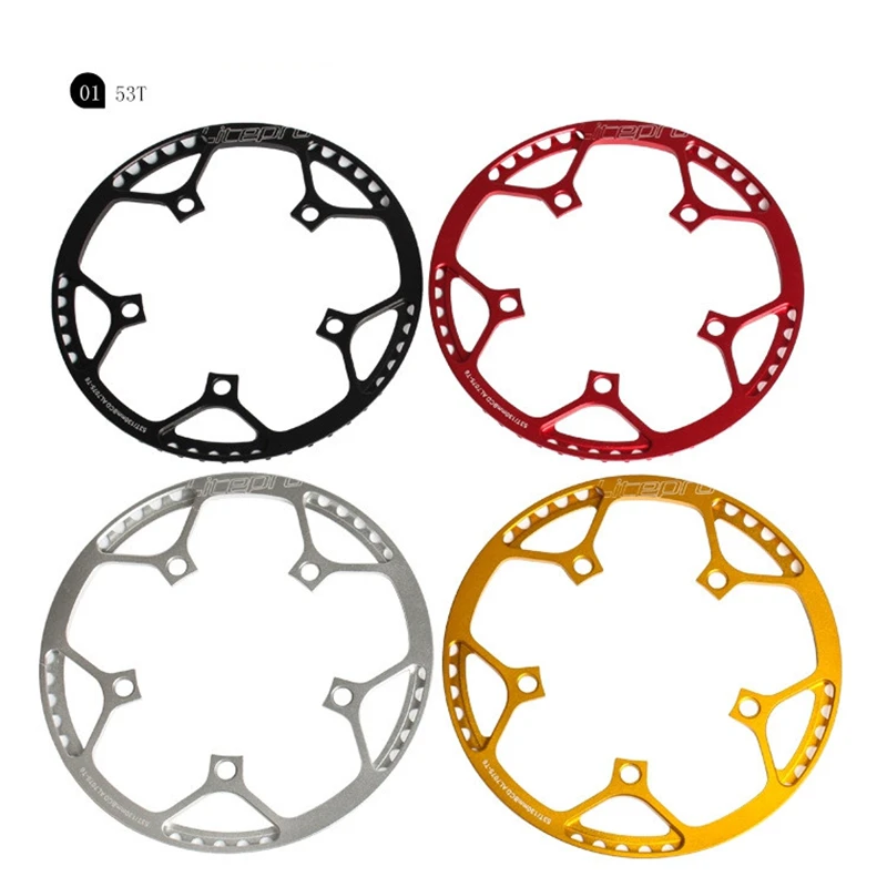 

Ultralight BCD 130mm 45/47/53/56/58T AL7075-T6 Alloy BMX Chainring With Guard Folding Bike Disc For Brompton Bicycle Parts