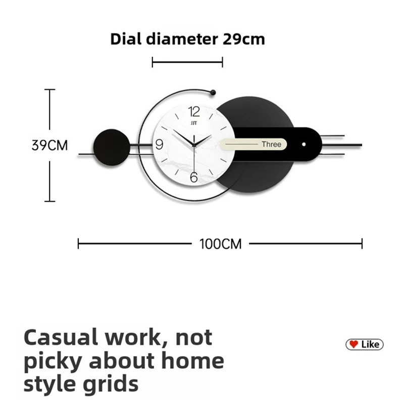 

Настенные часы 3D металлические