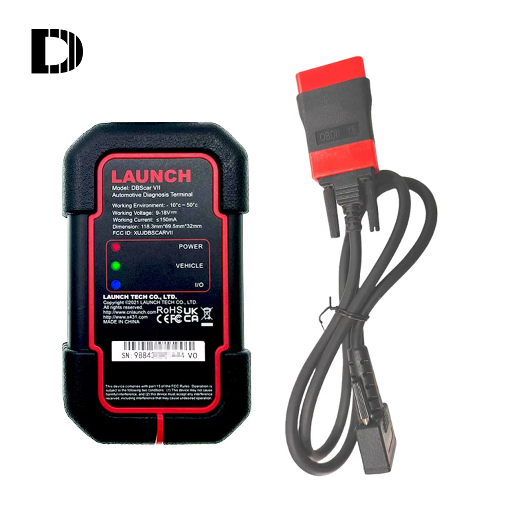 

LAUNCH DBSCAR 7 для DZ Xdiag Xpro 5 EOBD/OBD2, поддержка протоколов CAN FD, сканер OBD2 DBScar VII, можно активация онлайн-обновления