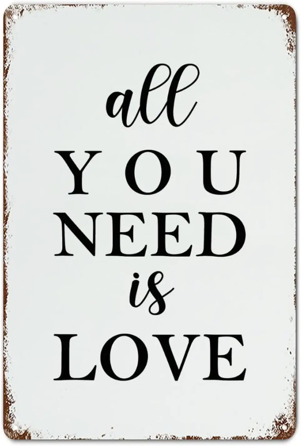 LUIJORGY Библейский стих деревенский металлический знак настенный художественный