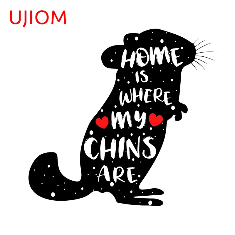 

UJIOM Chinchilla Bathroom Bedroom Accessories Wall Stickers Home Office Living Room Decor Moisture Proof Wall Decal
