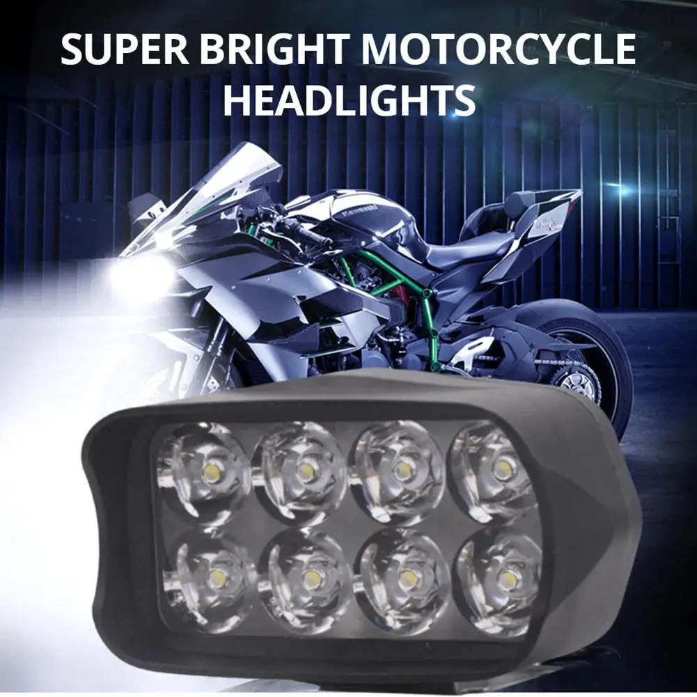 sisi Motorcycle HeadlightLed Driving Lights Waterproof Scooter Spotlight Reflektor Pomocnicze akcesoria przeciwmgielne Światło zewnętrzne Y8a7