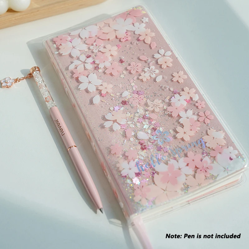 

Sakura Diary Notebook Kawaii Travel Journal Handbook A6 Daily Planner Organizer Bullet Pink Journal