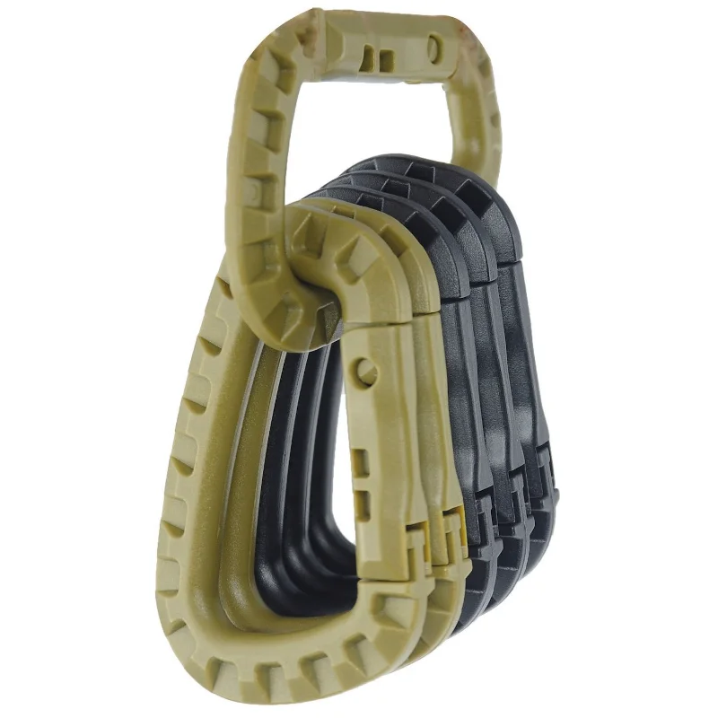 

6x Tactical Carabiner Carabina Karabiner Clip Plastic Cadet Hiking Camping
